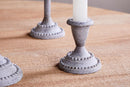 Moremi Candle Holders - Aged Zinc (Set of 3)