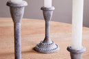 Moremi Candle Holders - Aged Zinc (Set of 3)