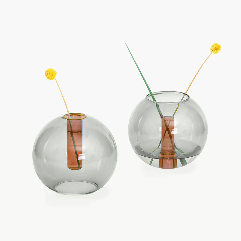 Bubble Glass Vase (Various Colours & Sizes)
