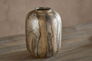 Hamira Recyled Glass vase (Silver Rust)