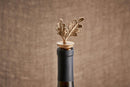 Oak Leaf Brass Bottle Stopper