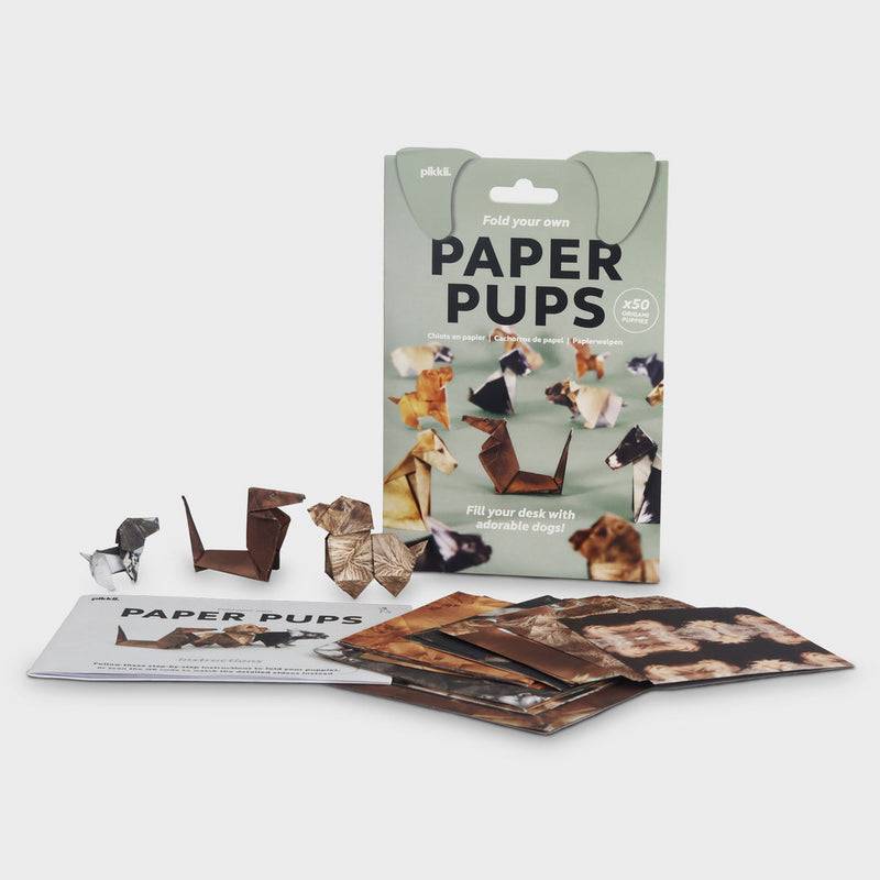 Pikkii Paper Pups: Origami Dog Kit