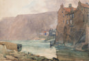 Quayside at Staithes, North Yorkshire - Original Painting by Alfred Heaton Cooper (1863-1929)