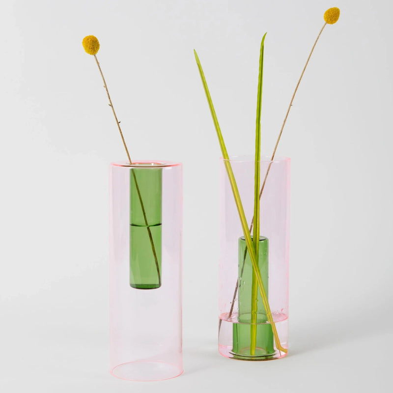 Reversible Glass Vase (Multiple Colours & Sizes)