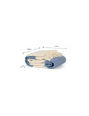 Leigh Throw Wide Strip - Wool, Cove Blue