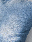 Stockwell Herringbone Cushion Cove Blue Wool