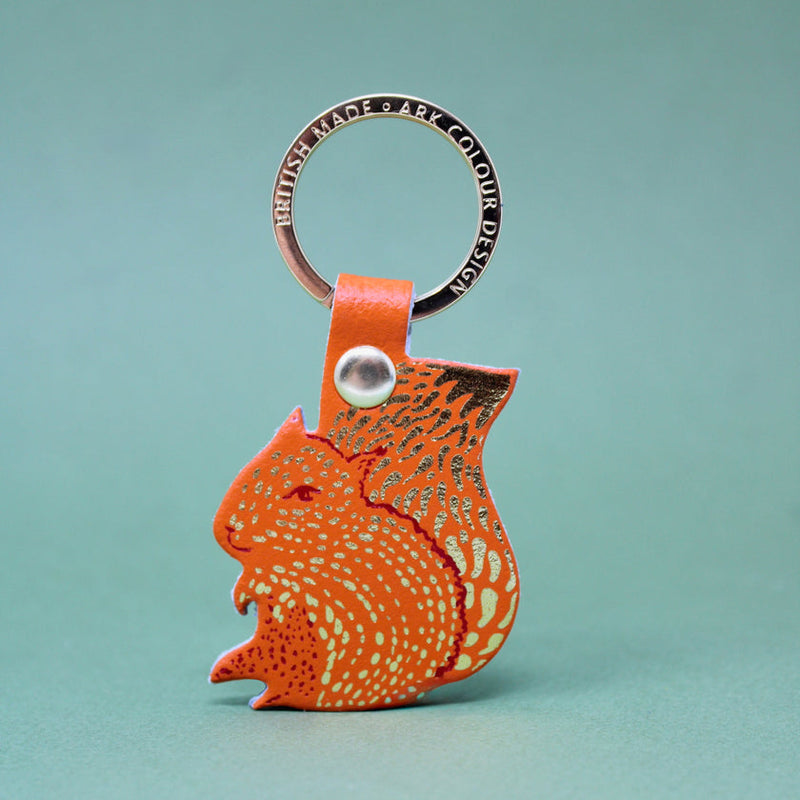 Squirrel Key Fob - Orange