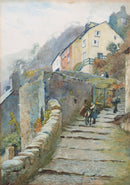 Gathering Sea Coal - Staithes, North Yorkshire - Original Painting by Alfred Heaton Cooper (1863 - 1929)