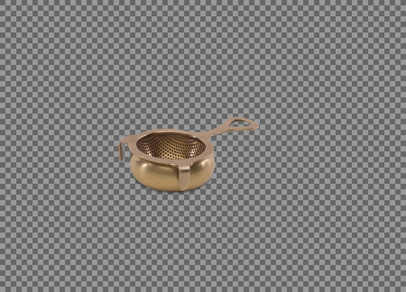Antique Brass Tea Strainer