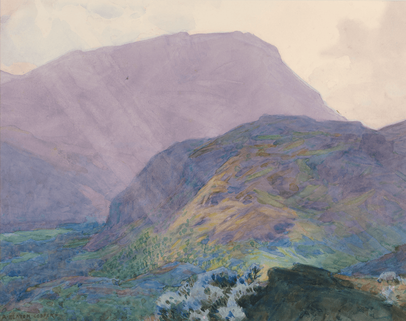 Wetherlam from Tarn Hows - Original Painting by Alfred Heaton Cooper (1863 - 1929)