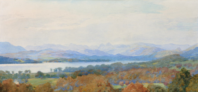 Windermere and the Langdale Pikes - Original Painting by Alfred Heaton Cooper (1863 - 1929)