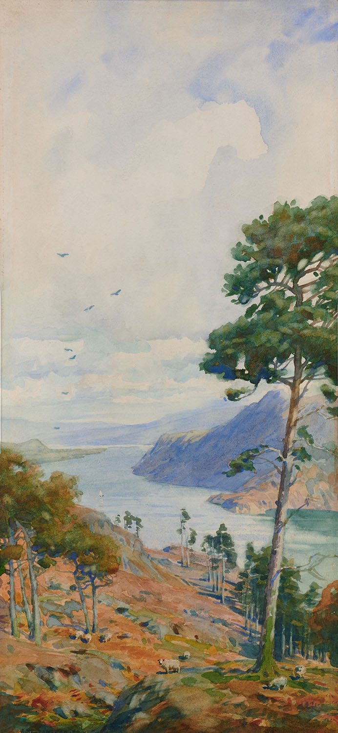 Windings of Ullswater, Autumn - Original Painting by Alfred Heaton Cooper (1863 - 1929)