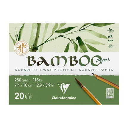 Watercolour Bamboo Glued Pad (20 Sheets)