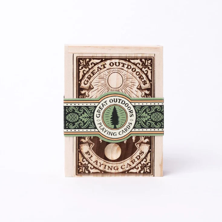 Great Outdoors Playing Cards (Wooden Box)