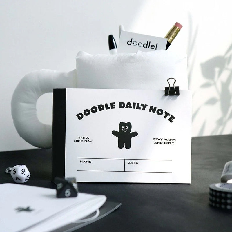 Iconic Doodle Daily Mini Notebook (Multiple Colours)