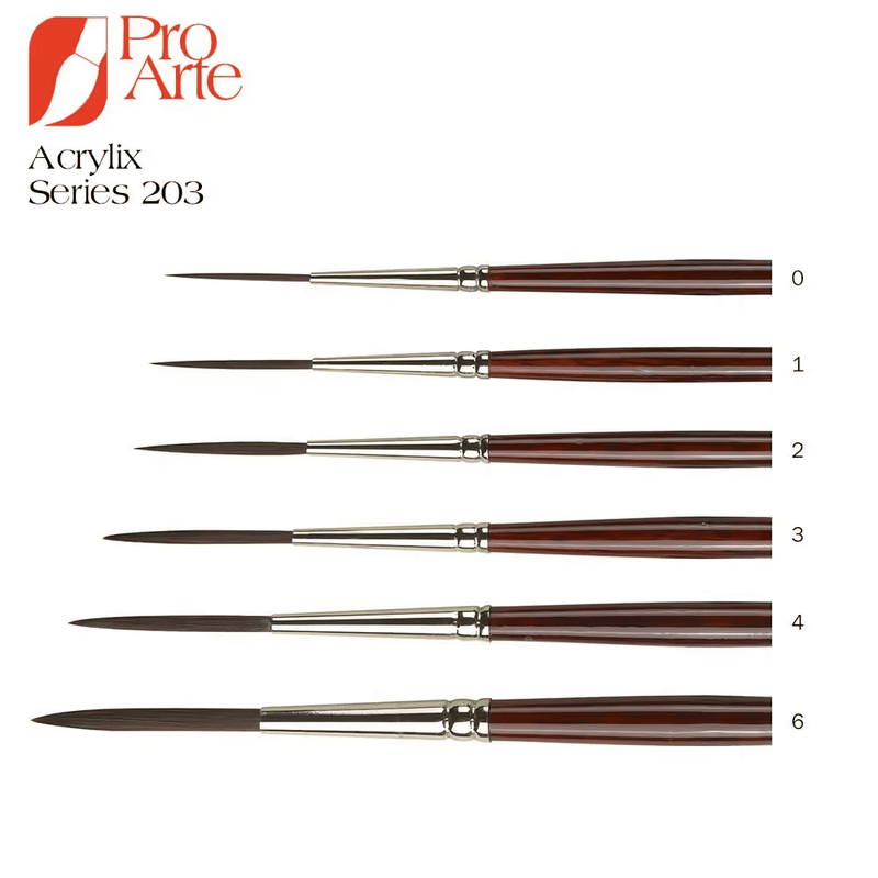 Pro Arte Acrylix Rigger Brushes (Series 203)