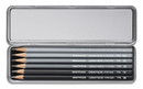 Caran d'Ache Graphite Line Metal Box (9B/7B/5B/3B/HB/2H Grafwood Pencils)