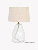 Laurell Clear Glass Table Lamp