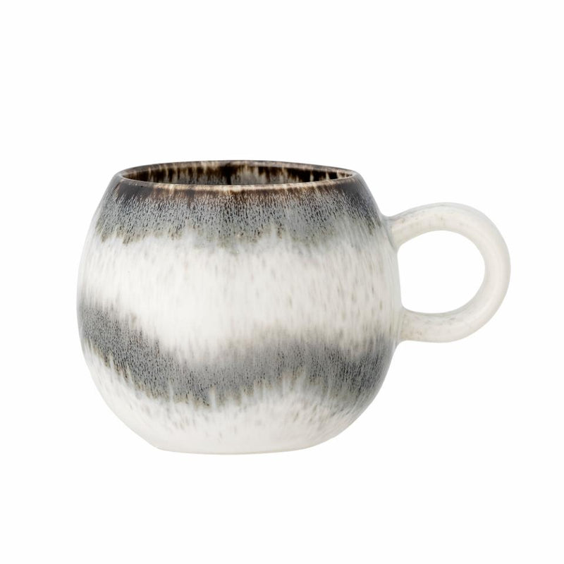 Paula Cup, Grey, Stoneware (Diameter 9cm x Height 8cm)