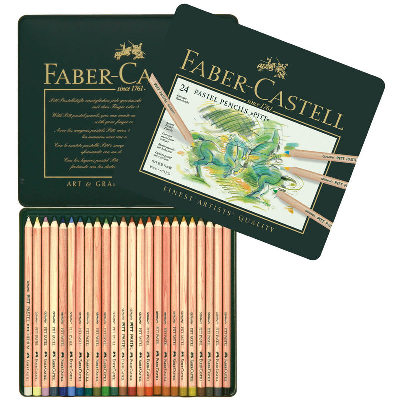 Faber Castell PITT Pastel Pencils (Set of 12 or 24)