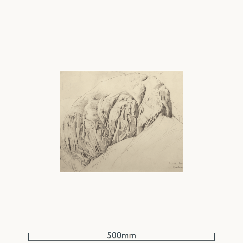 East Buttress, Scafell, 1936 by William Heaton Cooper R.I. (1903 - 1995)