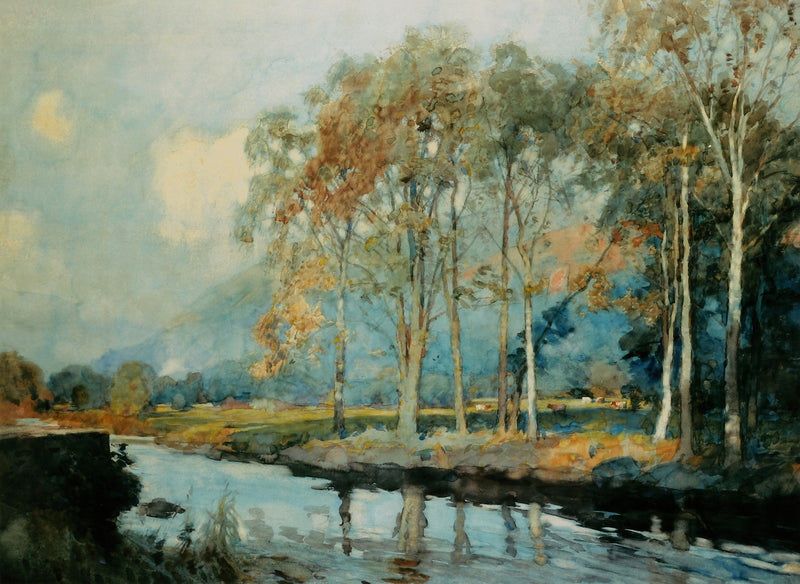 Autumn Afternoon on the Rothay by Alfred Heaton Cooper (1863 - 1929)