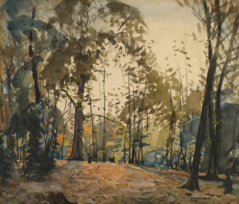 Autumn Woodland Canopy by William Heaton Cooper R.I. (1903 - 1995)