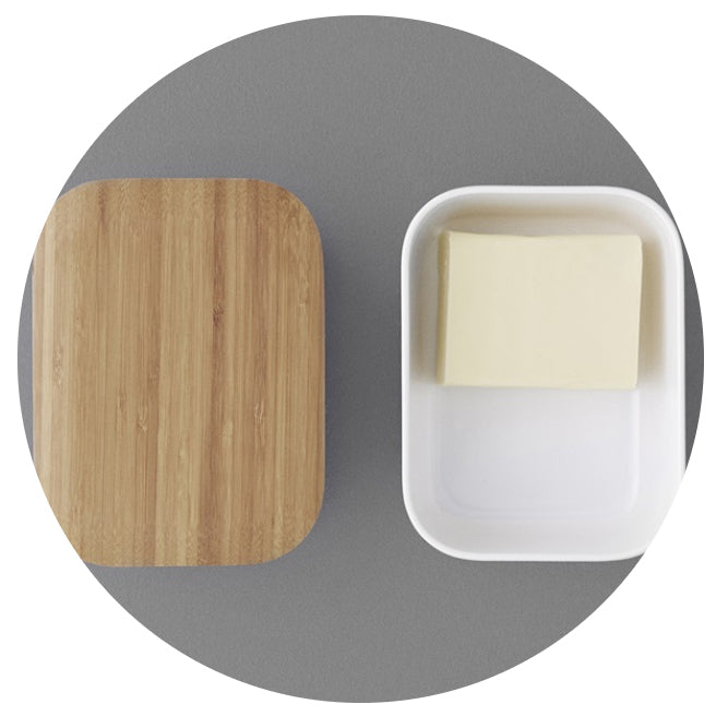 Stelton RigTig Butter Box with Bamboo Lid