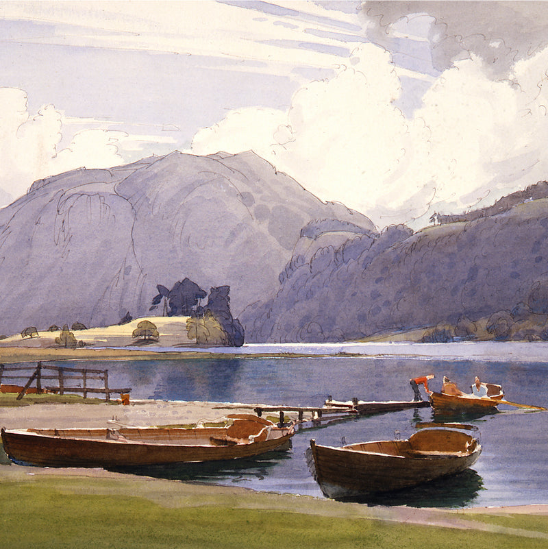 Grasmere Boat Landing by William Heaton Cooper R.I. (1903 - 1995)