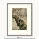 Misty Autumn Morning, Newby Bridge by Alfred Heaton Cooper (1863 - 1929)