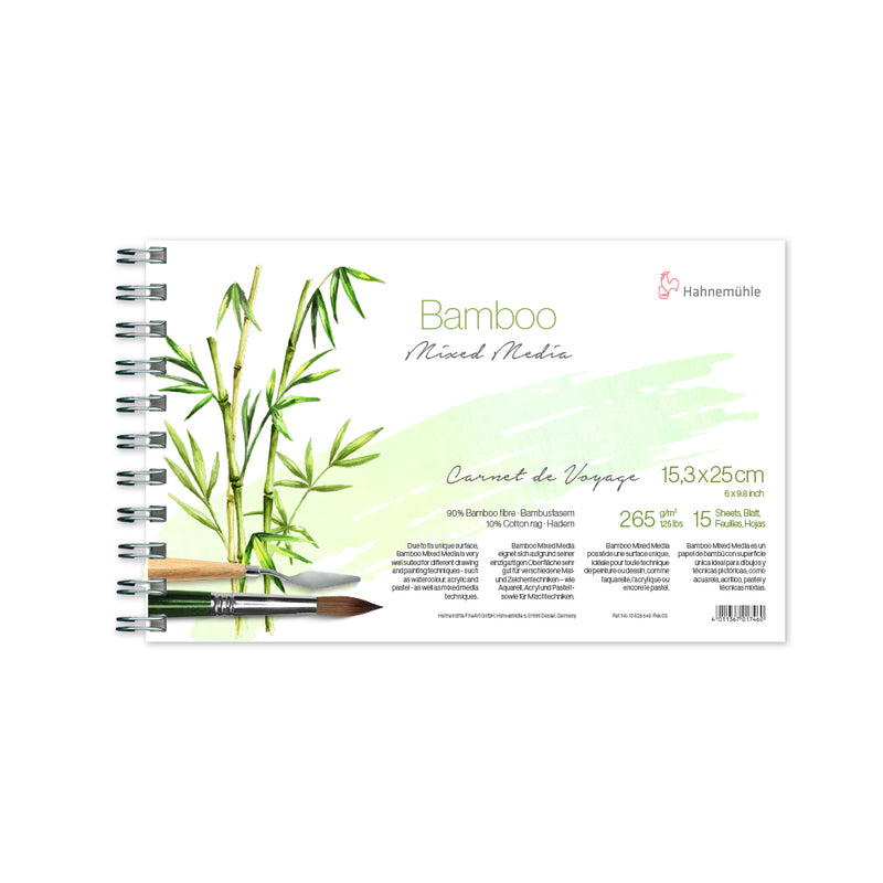 Hahnemuhle Bamboo Carnet de Voyage Mixed Media Pad (15.3x25cm)