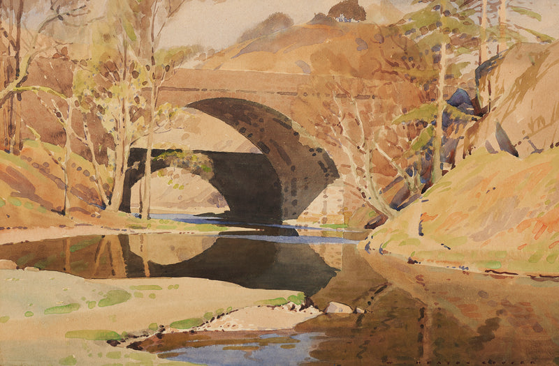 Two Bridges at Smaithwate, St Johns in the Vale - Original Painting by William Heaton Cooper R.I. (1903 - 1995)